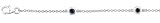 14K White Gold Sapphire and Diamond Bracelet