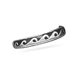 Black Wave Design Band Toe Ring