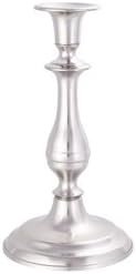 Sellew 9 1/2 inch Pewter Candlestick in Satin Finish