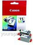 CANON INK TANK BLACK TWIN PACK BCI-15 CARTRIDGE FOR BJI-70 BJI-80 ETC