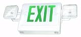 Fulham 10977 - FHEX24-W-D-G-ST 5 watt 120/277 volt LED White / Green Combination Exit Light