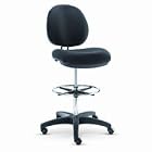 Interval Series Swivel Stool, Black fabric AELIN46FA10B by ALERA