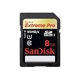 SanDisk 8GB ExtremePRO SDHC Memory Card, 95MB Read Speed