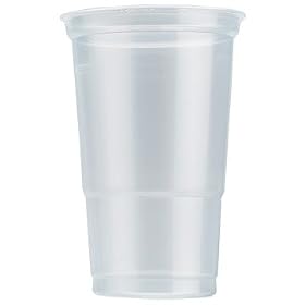 20 x CE marked High Quality Re-usable clear plastic one pint (57cl) glass tumbler for BBQ, Party, Outdoor catering event.