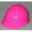 Hi-Viz pink hard hat 4 pt slide adjust