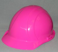 Hard Hat - Hi-Viz Pink (4 point) Americana Slide Suspension cap style (Lot of 12 Helmets)