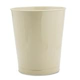 Fire-Safe Steel 11-Gallon Round Wastebasket, 15.75Diax18H, Almond URIWB44AL