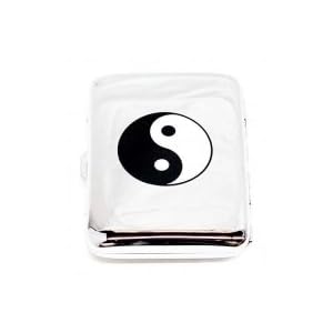 Outer Rebel Fashion Flasks and Smoking Accessories- Yin Yeng Printed Stainless Steel Cigarette ID...