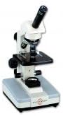 Accu-Scope 3088-LED Basic Monocular Compound Microscope, WF10x Eyepiece, 40x-400x Magnification, Brightfield, LED Illumination, Disc Diaphragm, Plain Stage, Battery-Powered