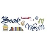 Boutique Title Wave Stickers: Book Worm