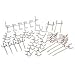 50-Piece Peg Board Set - Organize Garage and Workshop!