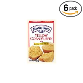 Martha White Muffin Mix - Yellow Corn - 7.5 oz (Pack of 6)