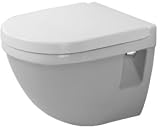 Toilet wall-mounted Starck 3, white, washdown model, compact