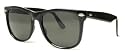 Vintage Inspired Large Retro Wayfarer Sunglasses Black