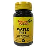 Water Pill Natural Diuretic With Potassium Tablets, By Natural Wealth - 50 Tablets