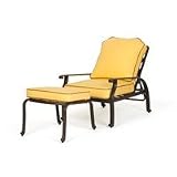 Adjustable Chair and Ottoman with Cushions - Florence - Caluco - C777-15G-SET