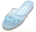 Mesh Chinese Slippers (Sky Blue)