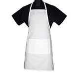 White Swan White Adjustable Bib Apron