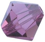 Darice 0699-4-04 Swarovski Crystal Beads Facet Bicone 4mm 1 - Pack of 2