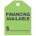 Mirror Hang Tag - Financing Available (QTY:500)