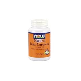 Now Foods, Beta Carotene (Natural) 25,000 IU D. salina with Mixed Carotenoids