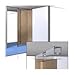 Bi-Fold Door Hardware & 48"L Track Set, Grant E-Series, for (2) Doors