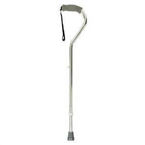 Aluminum Offset Walking Cane Color: Silver
