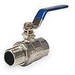 Industrial Grade 1PYX1 Ball Valve, Brass, 1/4 In NPT M x F