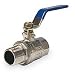 Industrial Grade 1PYX1 Ball Valve, Brass, 1/4 In NPT M x F