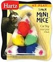 HARTZ MOUNTAIN #32700-95986 5PK Mini Mice Cat Toy