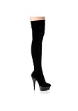 Delight-3002: 5 3/4 Inch Str Plft Thigh Boot