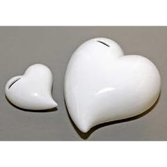 Spardose Herzlich wei� 12 cm