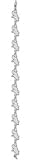 Chicago White Sox Solid Sterling Silver ''SOX'' 1/2'' Bracelet 7''
