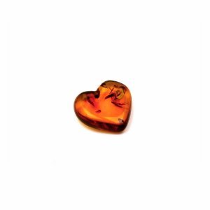 Baltic Honey Amber Heart Very Small Gift Gemstone