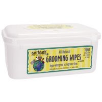Earthbath All Natural Hypo-Allergenic and Fragrance-Free Grooming Wipes, 100 Wipes