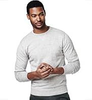 North Coast Pure Cotton Crew Neck Flecked Jumper