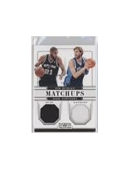 Trading Cards: Dirk Nowitzki; Tim Duncan #79/99 (Basketball Card) 2012-13 Panini National Treasures Matchups Materials #53