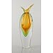 Murano Glass Vase Green, Yellow & Orange Sommerso Fabulous 100% Hand Blown Art X1286