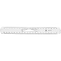 Double Decimetre Plastique Cristal [Fournitures de bureau]
