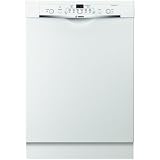 Bosch: SHE6AP12UC 24” Ascenta Evolution Dishwasher with 2 Options and 6 Wash Cycles.Multi Function LED with Remaining Time and Quick Wash In 30 Minutes or Less.24 h Delay Star Timer,Triple filtration system: White