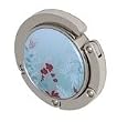 Foldable Blue Floral Butterfly Purse Hanger