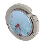 Foldable Blue Floral Butterfly Purse Hanger