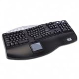 Tru-form Pro Media Contoured Ergo Touchpad Keyboard PS/2 Blk