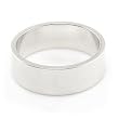 10K White Gold Wedding Bands 6mm flat