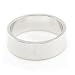 14K White Gold Wedding Bands 6mm flat