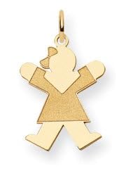 Genuine IceCarats Designer Jewelry Gift 14K Kid Charm