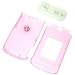 PCMICROSTORE Brand AT&T Cingular Motorola RAZR2 V9 (NOT Compatible with V8 and V9m) Translucent Pink Snap-On Crystal Case Cover with Removable Belt Clip