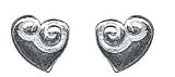 Eigenschaften Janusch / Ohrstecker Silber, rhodiniert, Herz