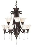 Kenroy Home 91209ORB Oil Rubbed Bronze Droplet Up Lighting Chandeliers 91209ORB