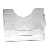 Rubbermaid 96150 Optimizers multifunctional three-pocket file folder organizer, legal/a4, clear
